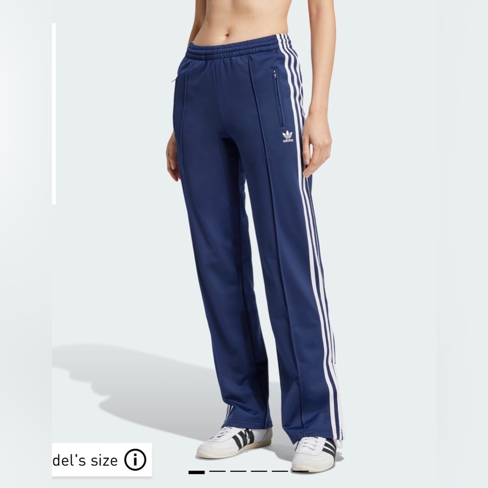 adidas Navy Blue 3-Stripes Track Pants